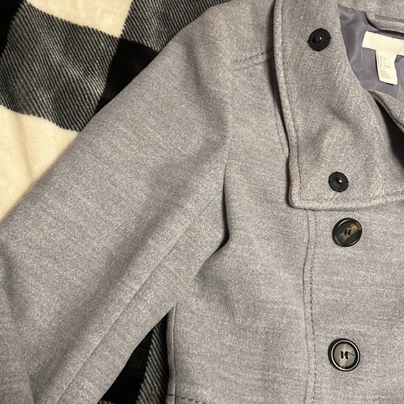 H&M Jacket Coat Women size 4 ladies warm winter pocket Double-Breasted Pea coat - Picture 7 of 17